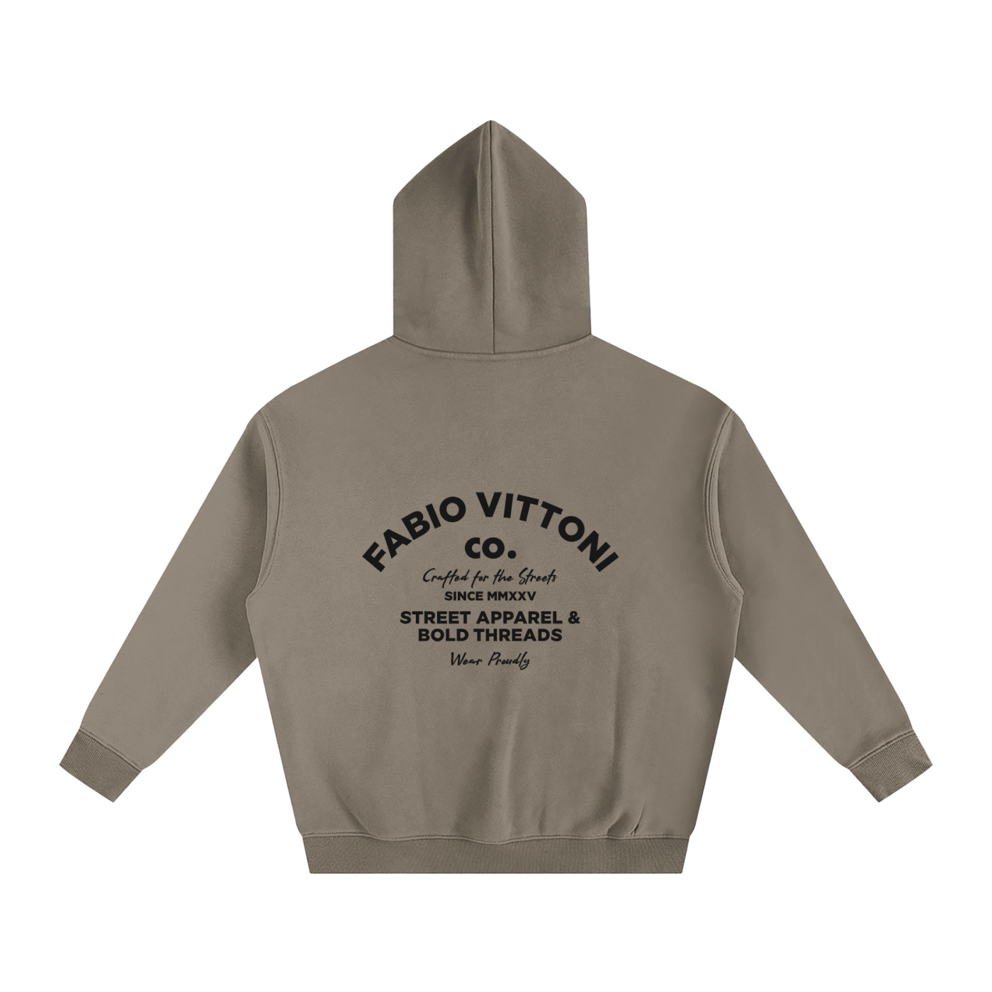 Fabio Vittoni Co. Oversized Fleeced Hoodie