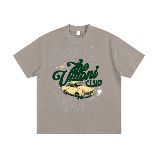 The Vittoni Club Heavyweight Vintage Washed Frayed T-Shirt