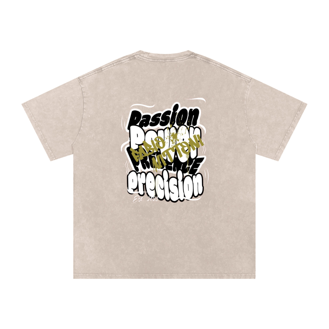 Quadruple P Acid Wash Oversize T-Shirt - 250 GSM