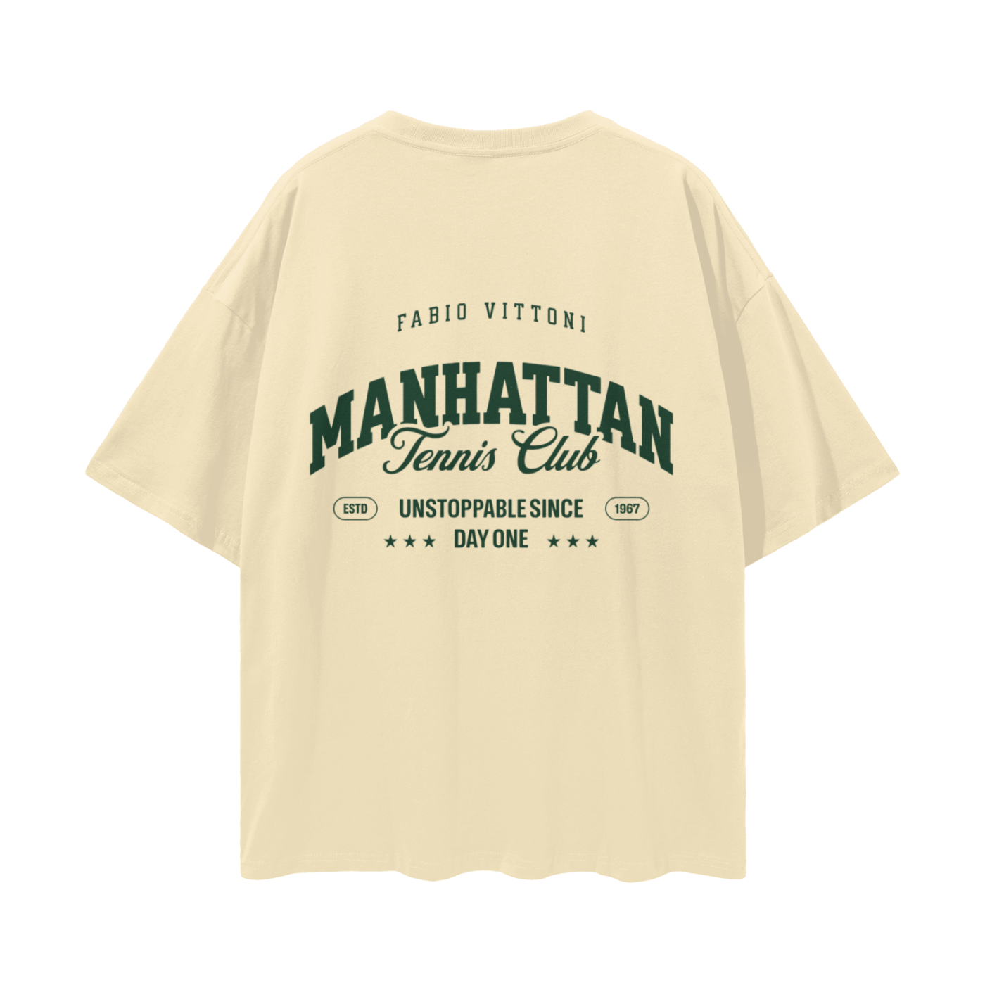 Manhattan Tennis Club Oversize Deep Drop Shoulder Tee