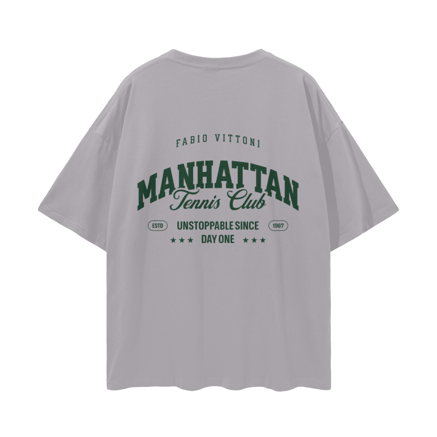Manhattan Tennis Club Oversize Deep Drop Shoulder Tee