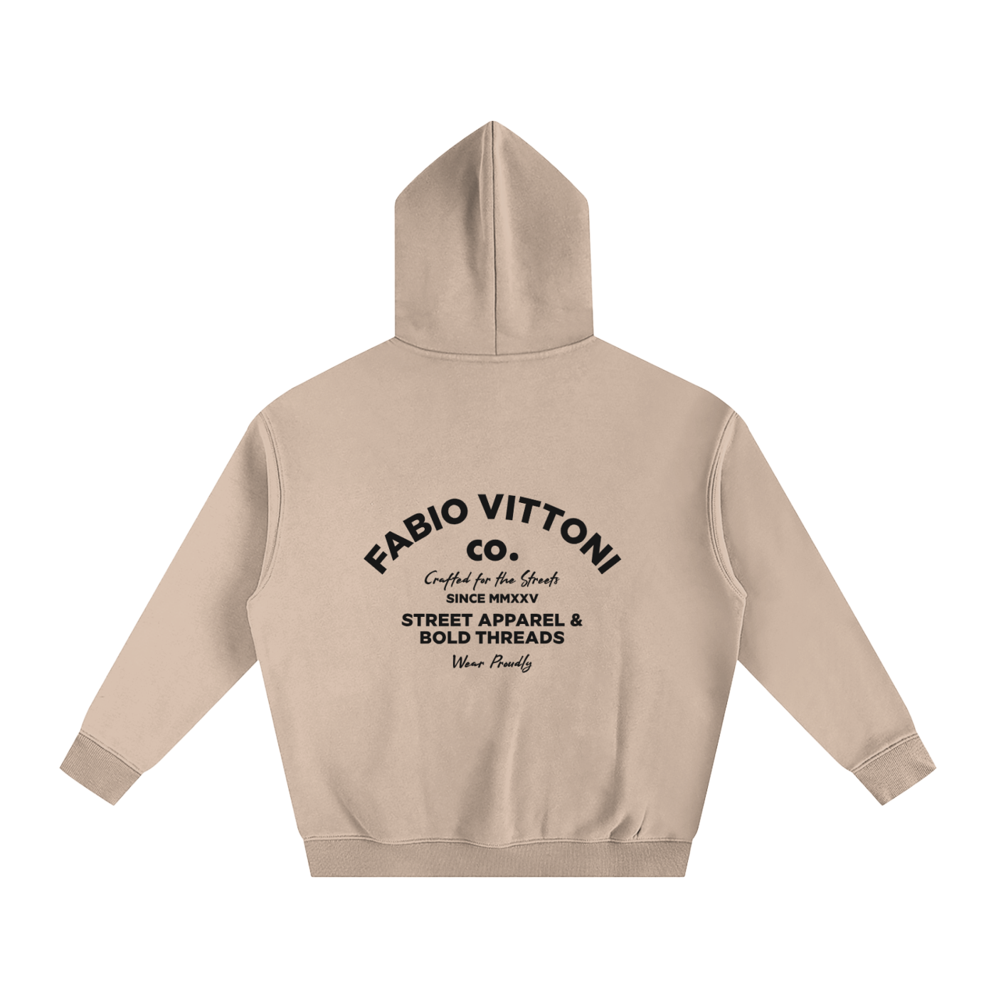 Fabio Vittoni Co. Oversized Fleeced Hoodie
