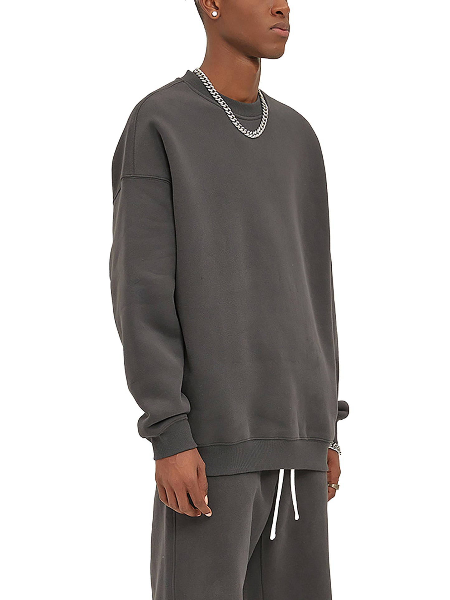 Elegant Fleeced Sweatshirt