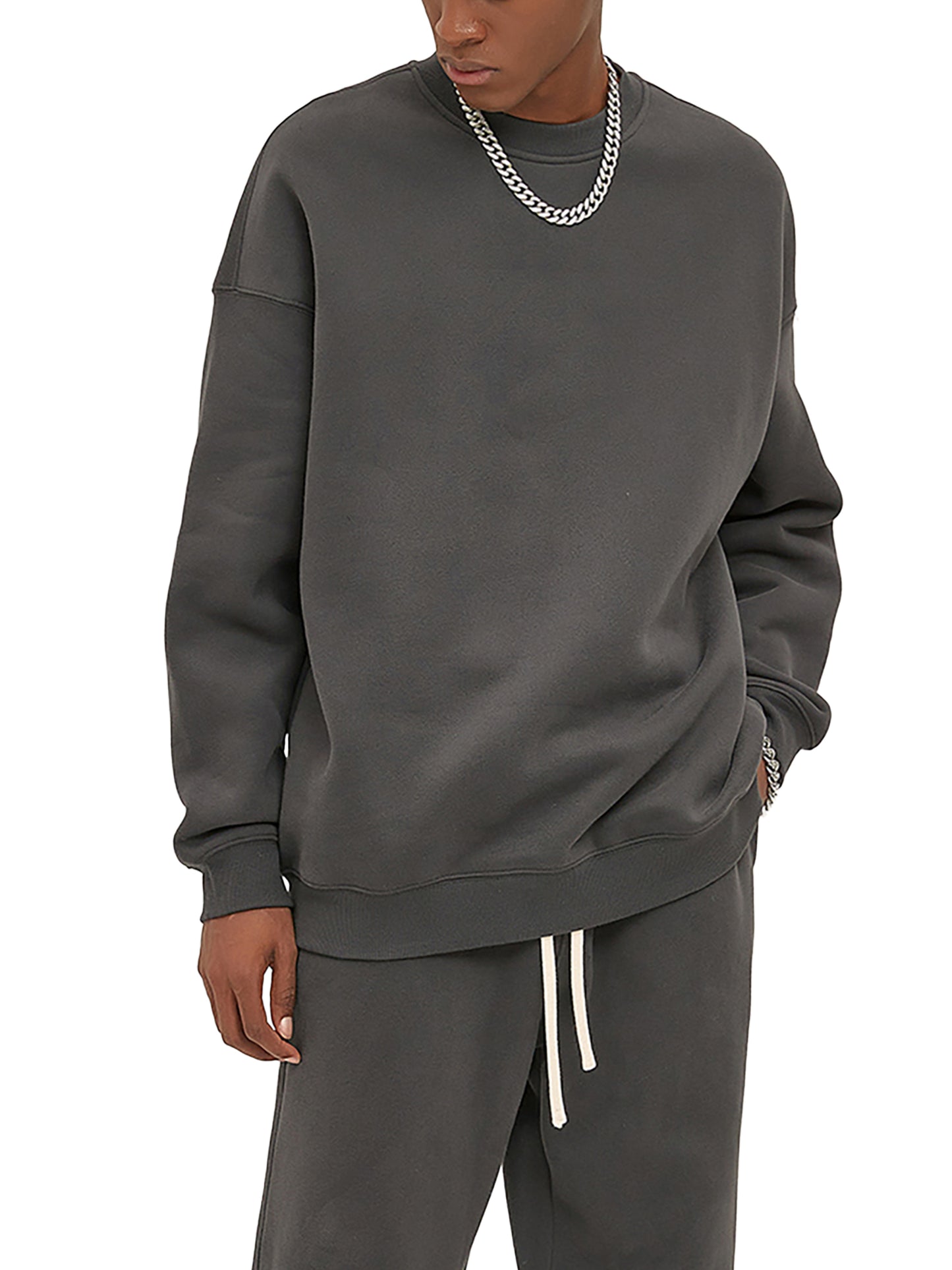 Elegant Fleeced Sweatshirt