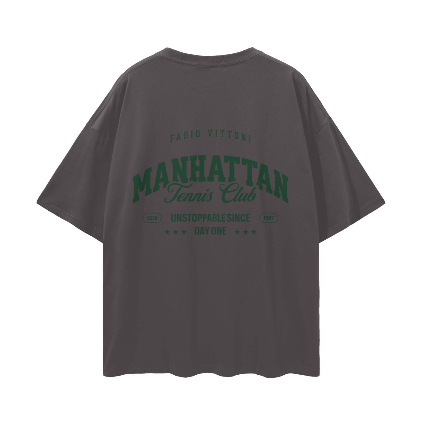 Manhattan Tennis Club Oversize Deep Drop Shoulder Tee