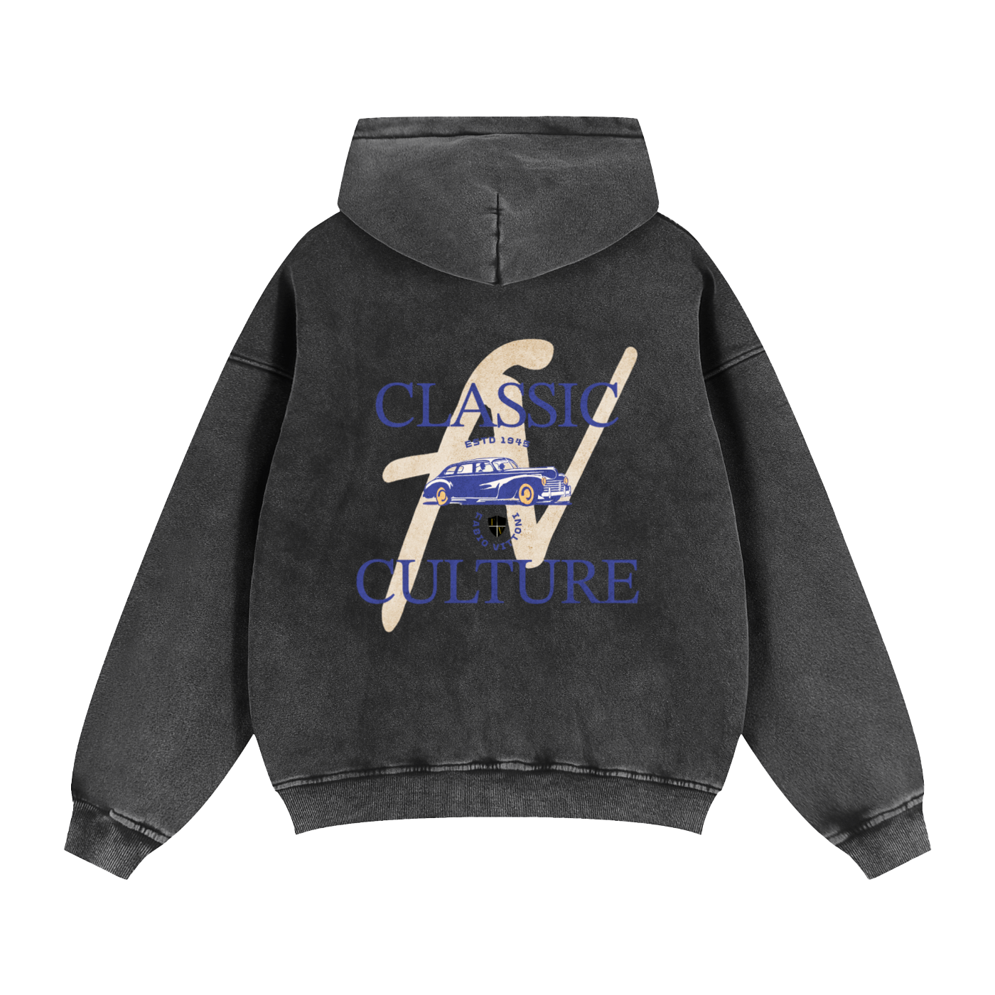 Classic Culture Zip-Through Boxy Fleece Hoodie Classic Culture